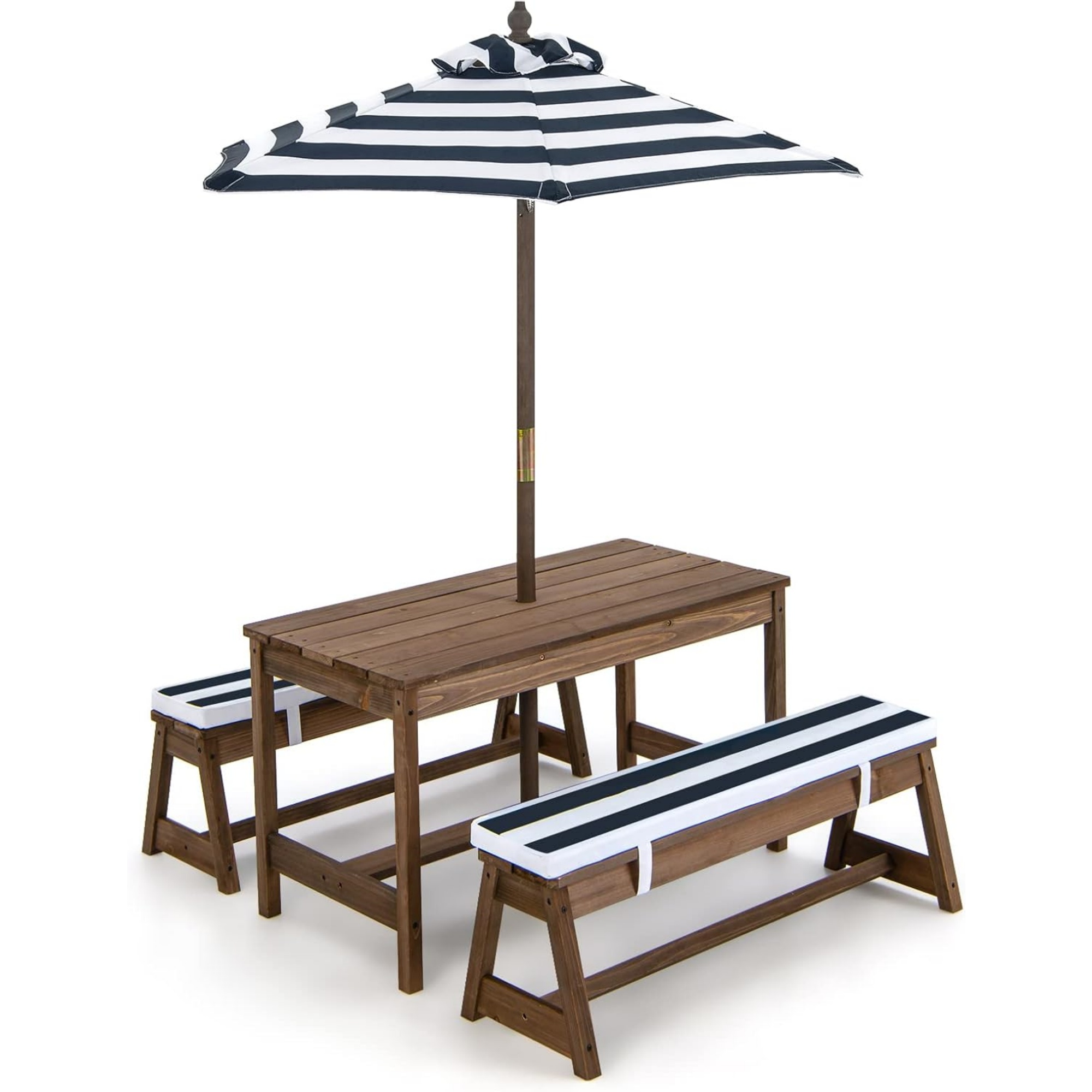 Kids Outdoor Table With Umbrella - Kids Picnic Table with Umbrella Foldable,