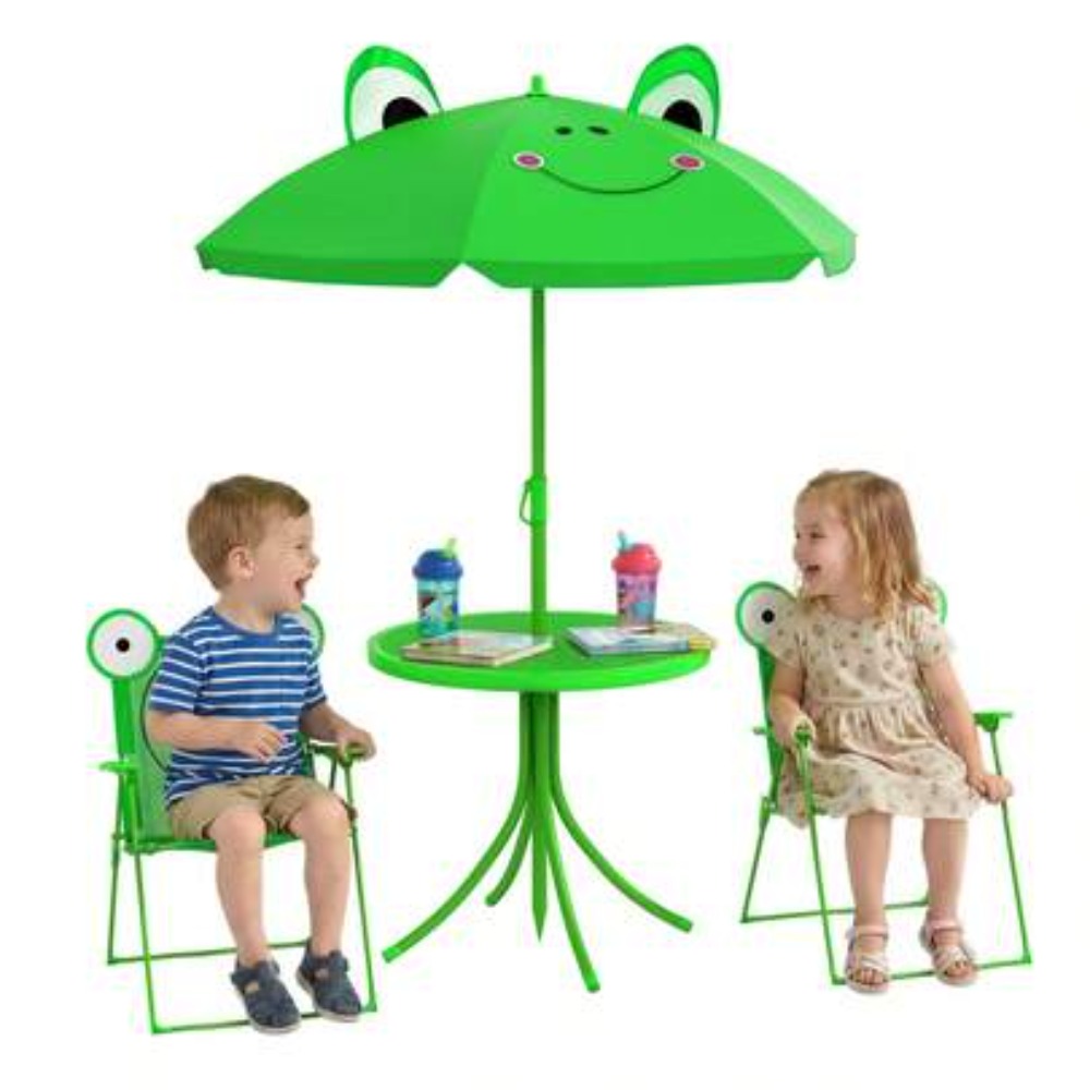 Kids Outdoor Table With Umbrella - Kids Table and Chair Set Outdoor