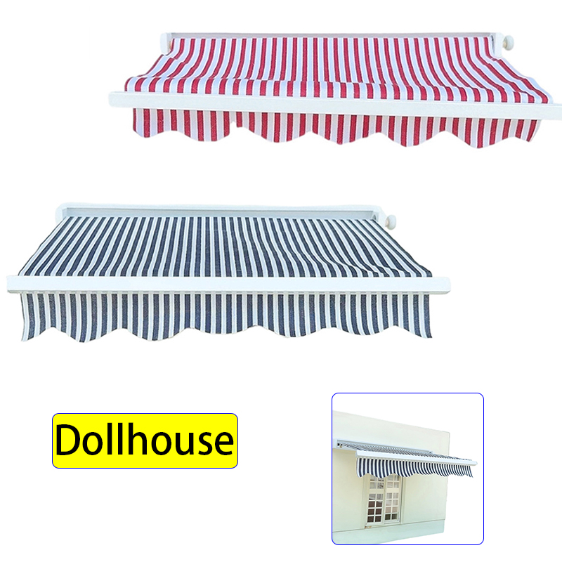 Kids Outdoor Toys - 1/12 Dollhouse Simulation Awning Model Dollhouse