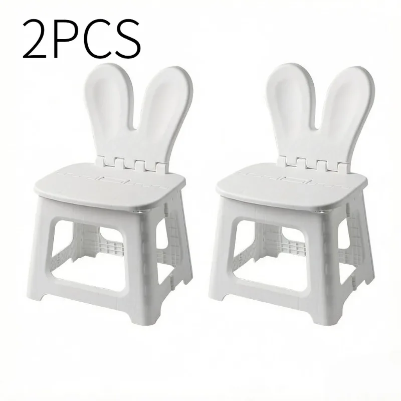 2PCS Thickened Rabbit Cartoon  - огляд і ціна Kids Outdoor Chair Plastic