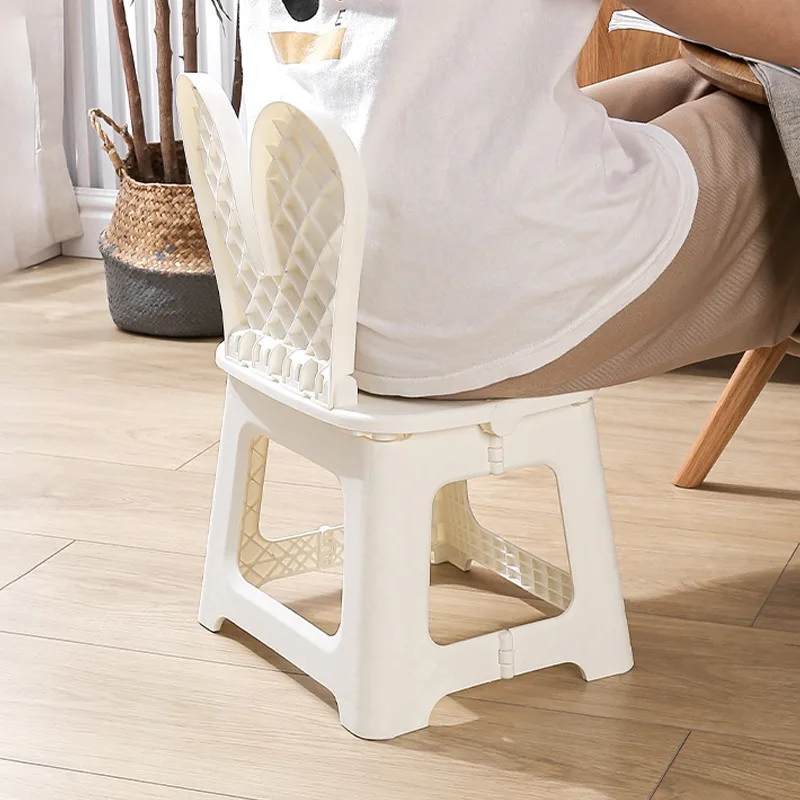 2PCS Thickened Rabbit Cartoon  - огляд і ціна Kids Outdoor Chair Plastic