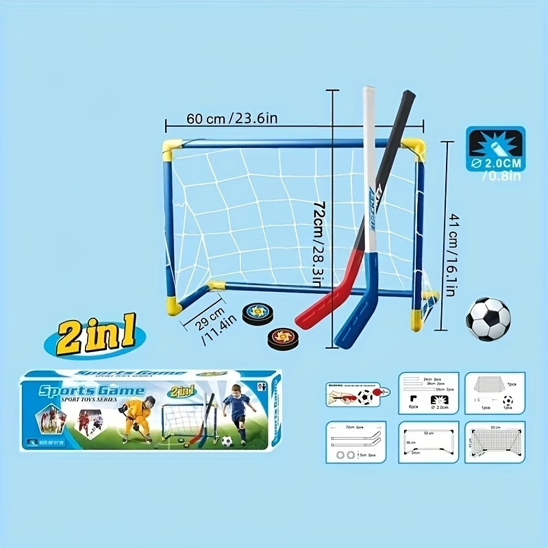 2 in 1 Kids Hockey & Soccer Go - огляд і ціна Kids Outdoor Hockey Sticks