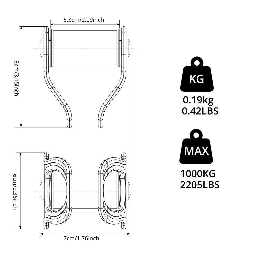 Outdoor 30 KN Zipline Pulley S - огляд і ціна Kids Outdoor Zipline