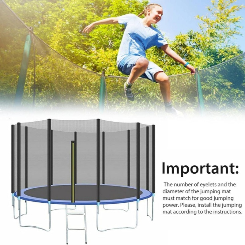6FT 8FT 10FT 12FT Trampoline M - огляд і ціна Kids Outdoor Zipline