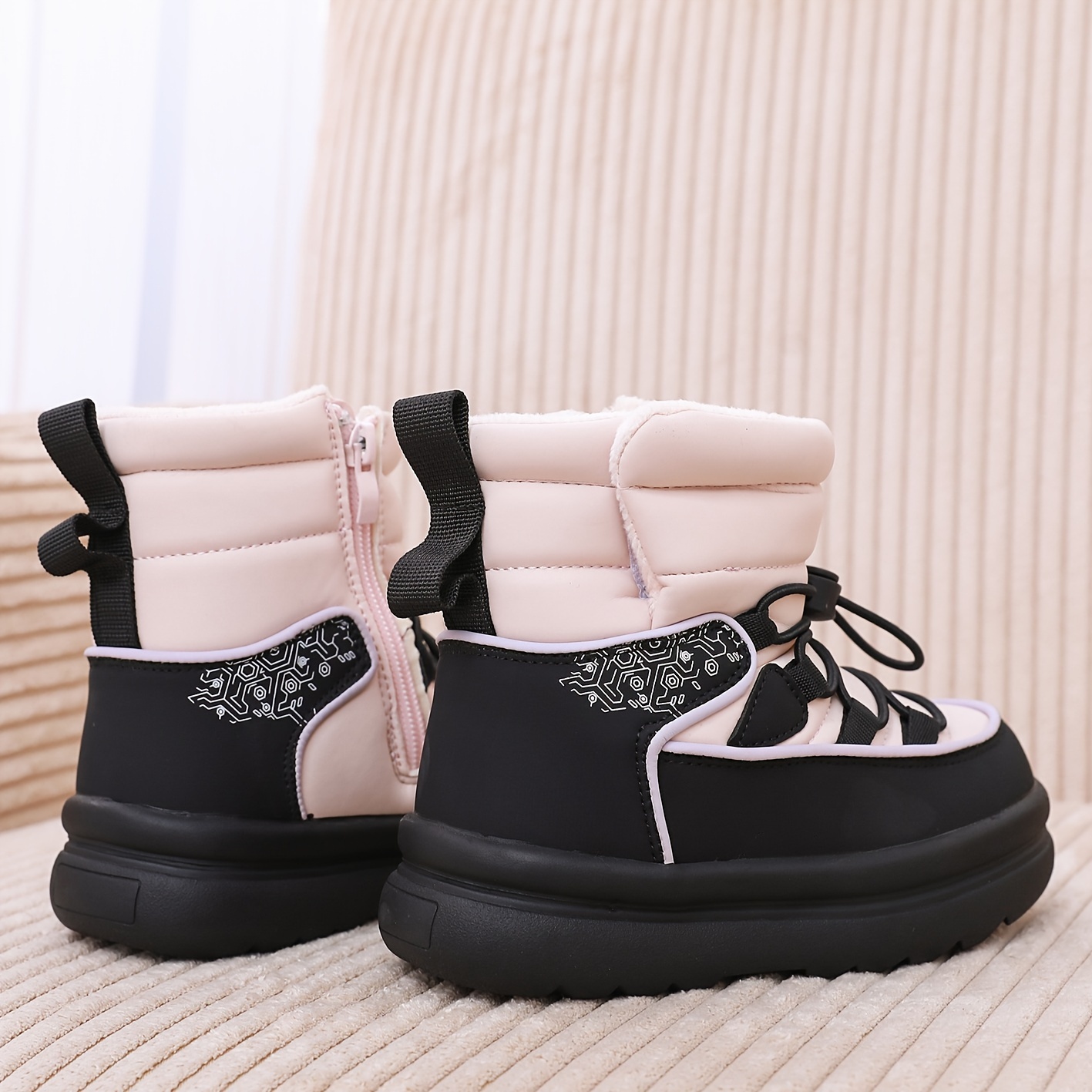 Children Warm Snow Boots Side  - огляд і ціна Kids Outdoor Zipline