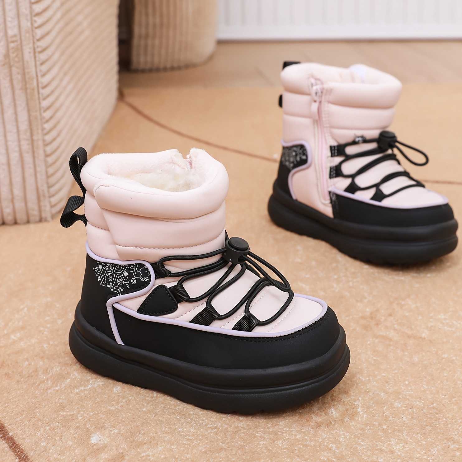 Children Warm Snow Boots Side  - огляд і ціна Kids Outdoor Zipline
