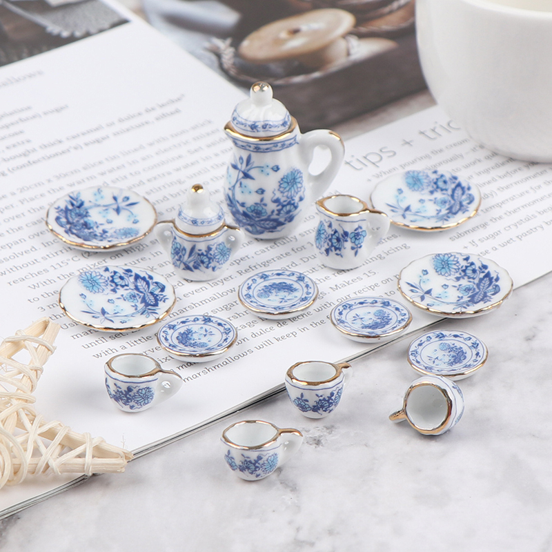 15Pcs 1:12 Miniature Porcelain - огляд і ціна Kids Outdoor Kitchen Set