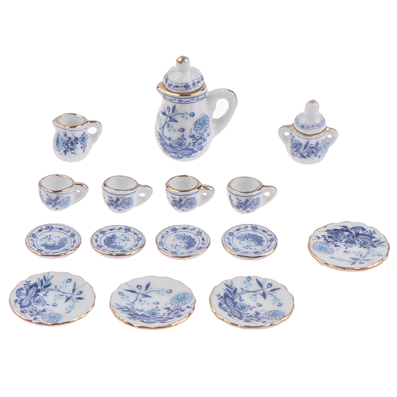 15Pcs 1:12 Miniature Porcelain - огляд і ціна Kids Outdoor Kitchen Set