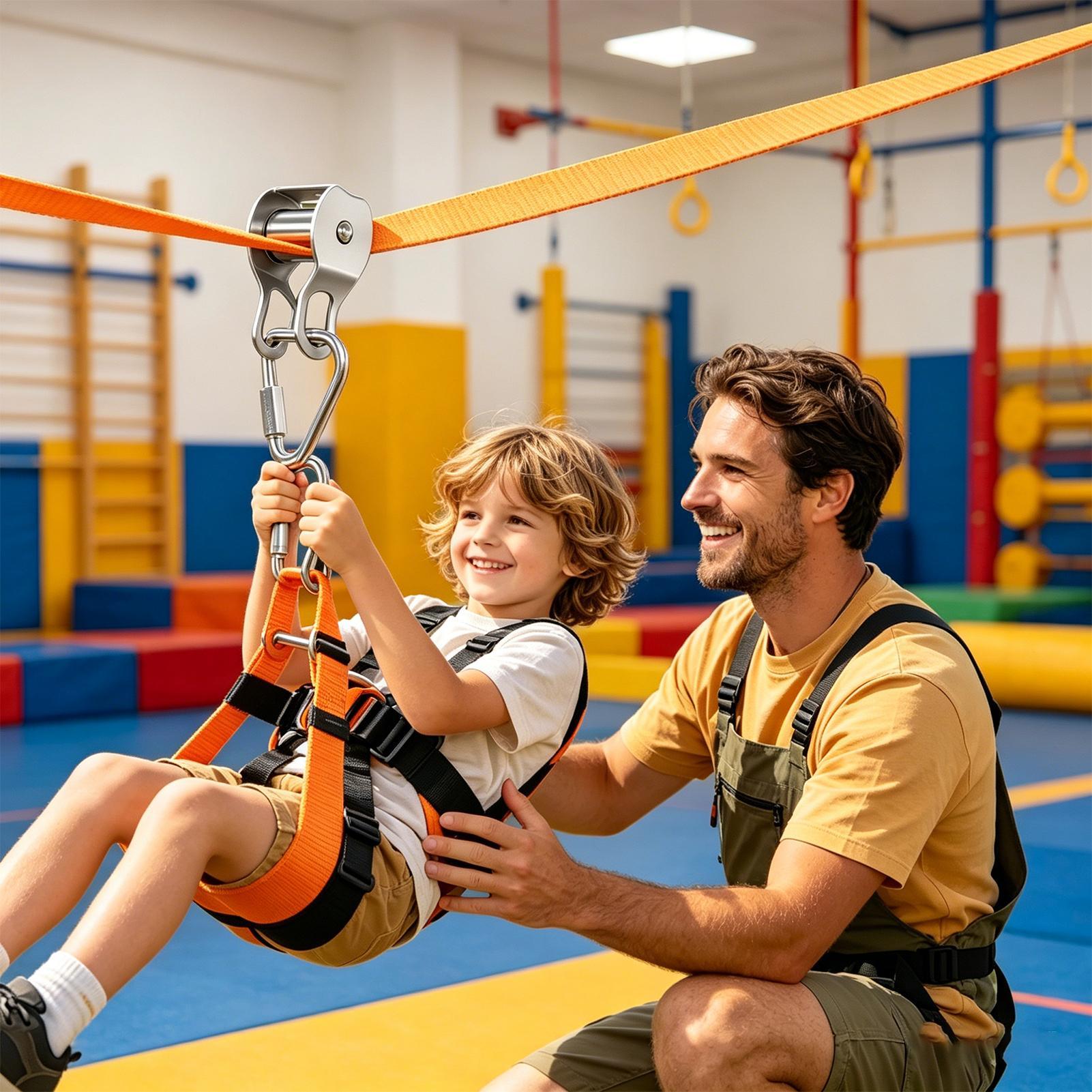Zip Line for Kids Balance Fun  - огляд і ціна Kids Outdoor Zipline