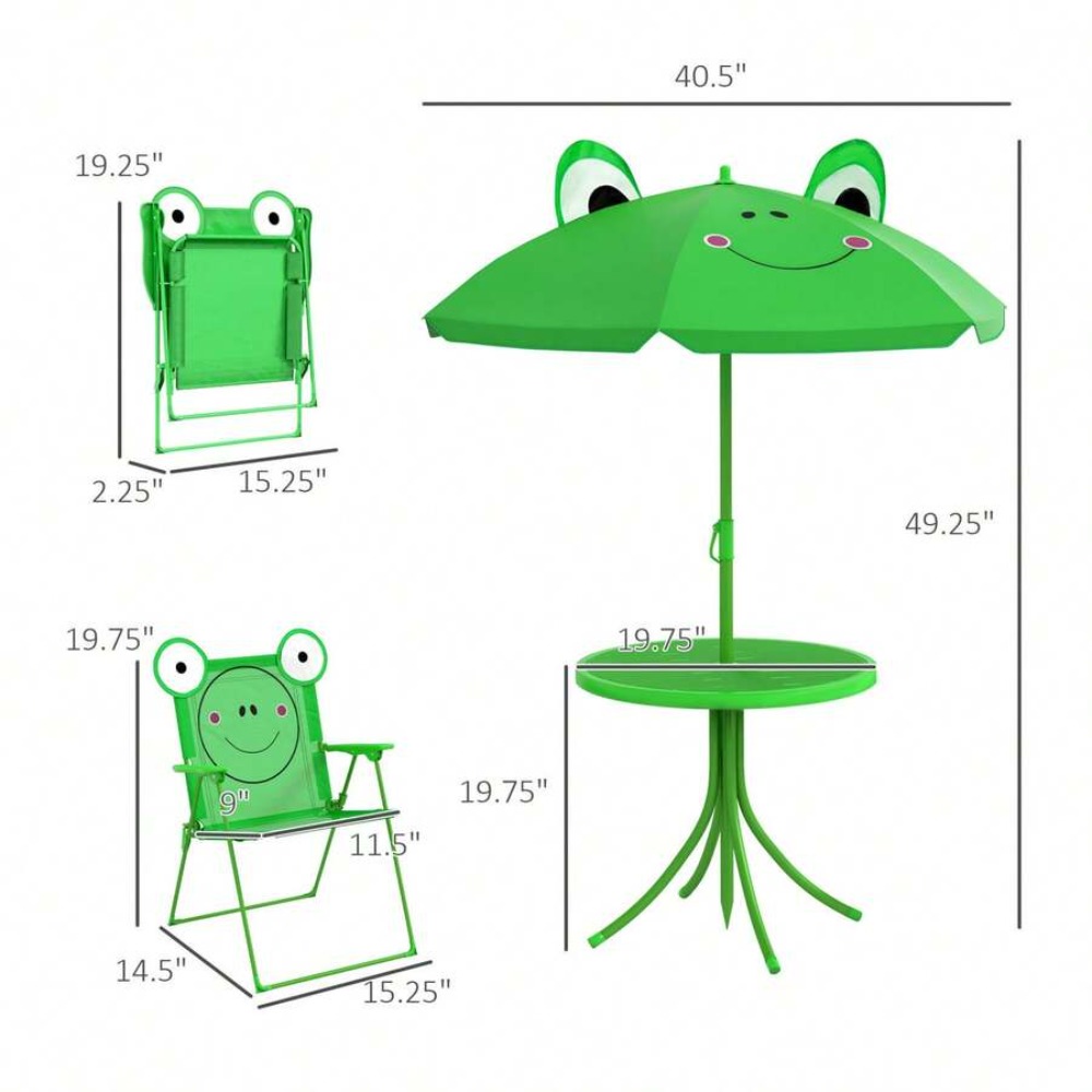Kids Table and Chair Set Outdo - огляд і ціна Kids Outdoor Table With Umbrella