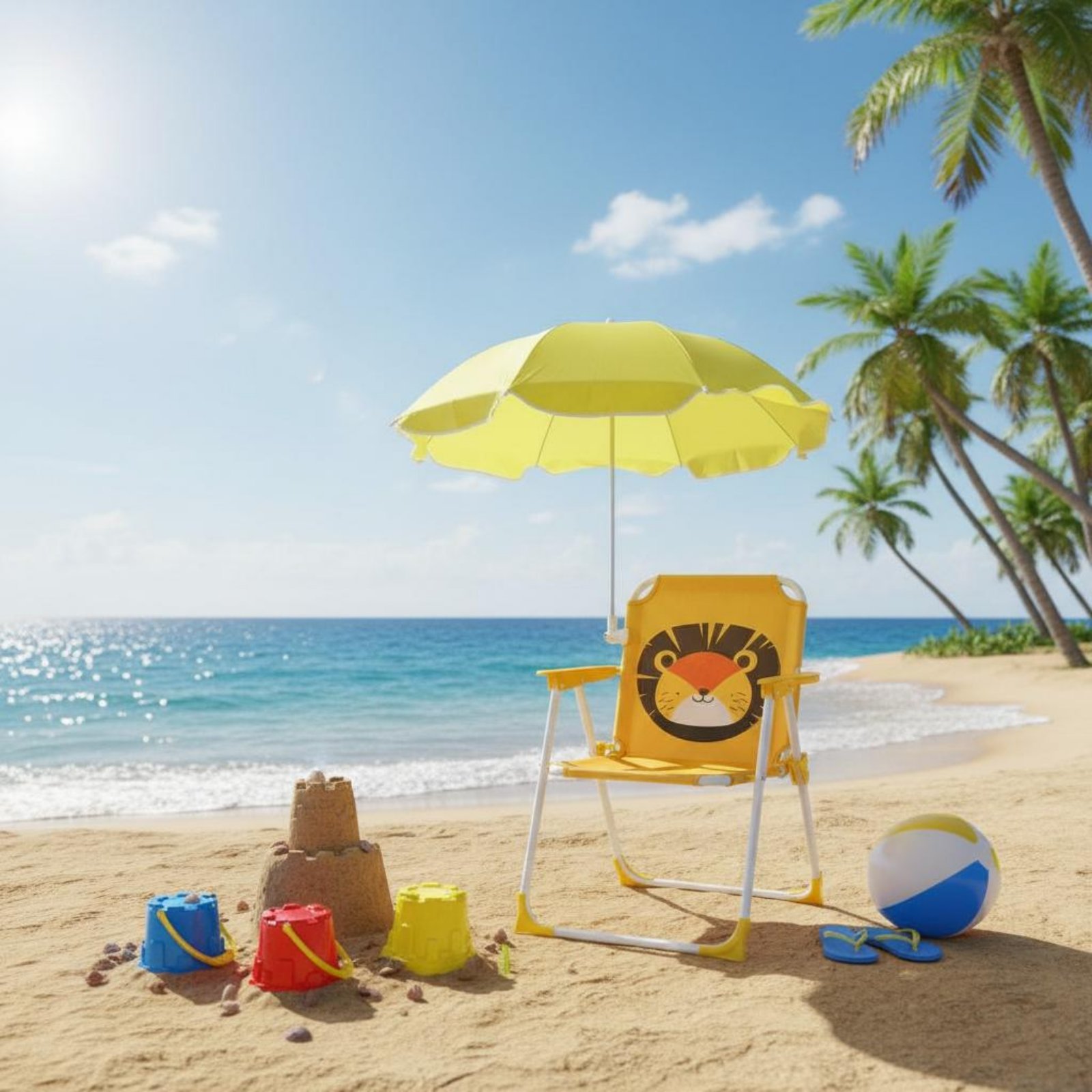 Kids Beach Chair with Umbrella - огляд і ціна Kids Outdoor Chair Plastic