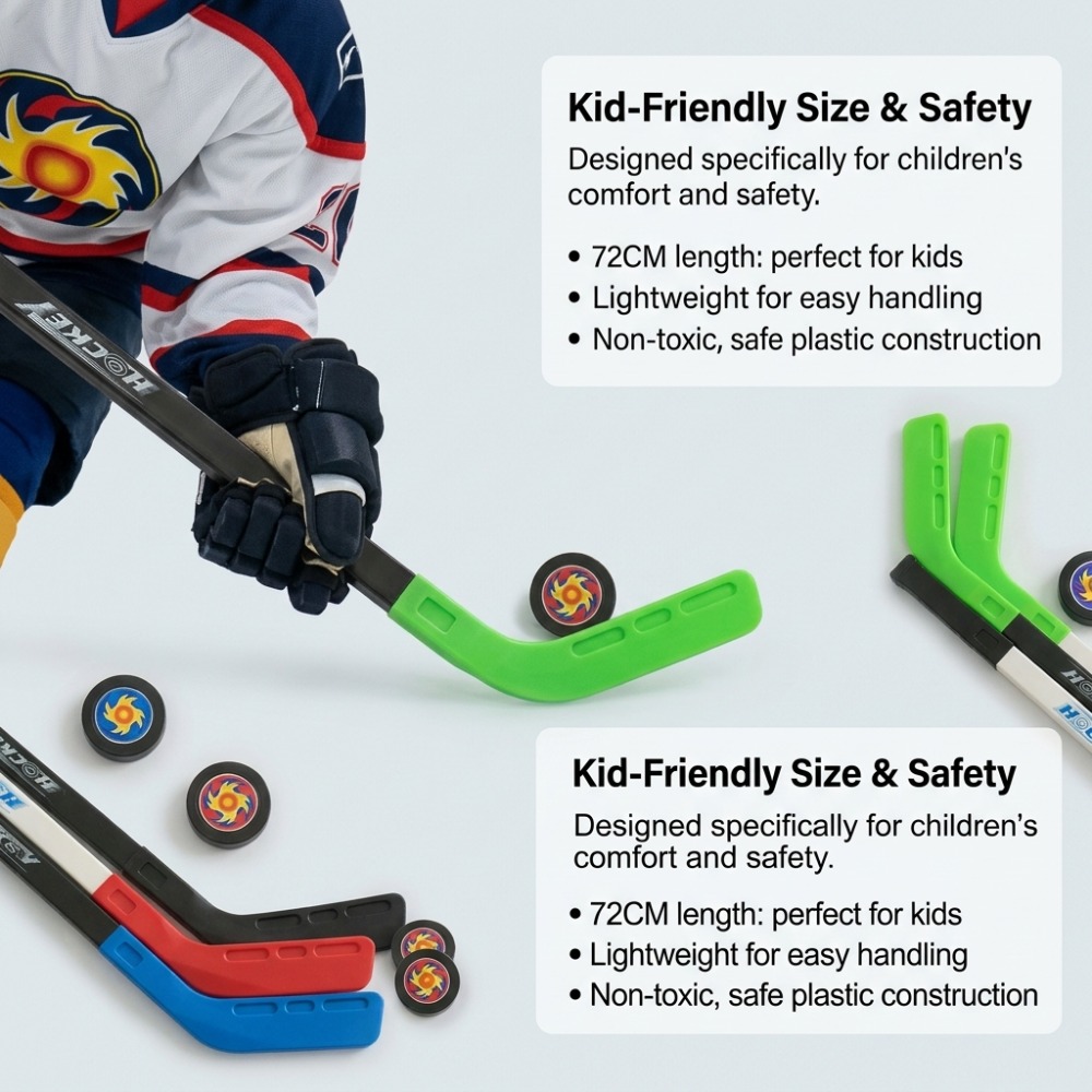 Plastic Toy Hockey Stick 72CM  - огляд і ціна Kids Outdoor Hockey Sticks
