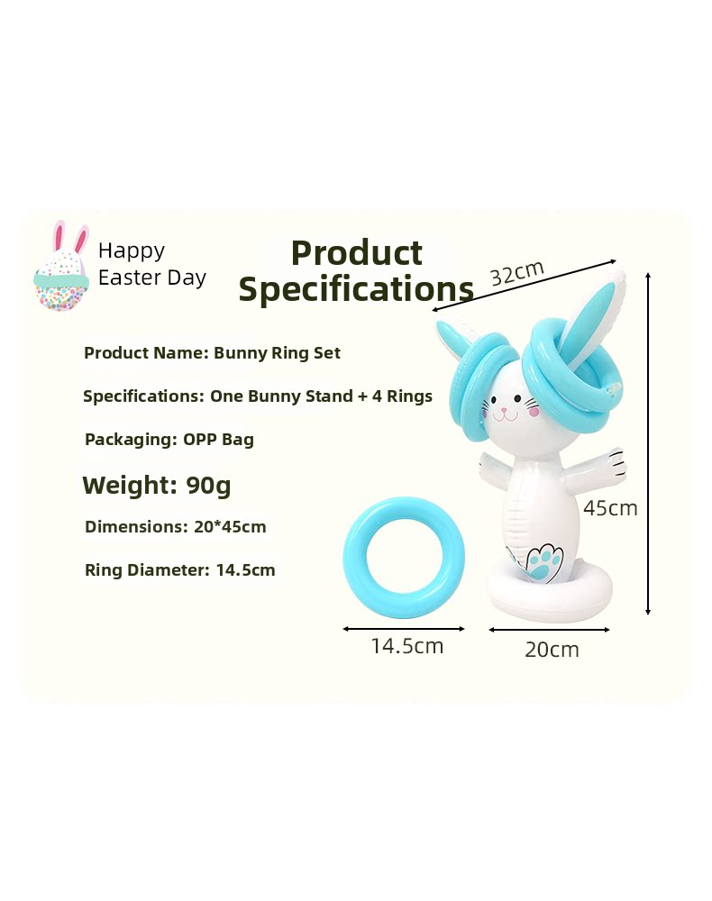 Easter Inflatable Bunny Ring T - огляд і ціна Kids Outdoor Toys