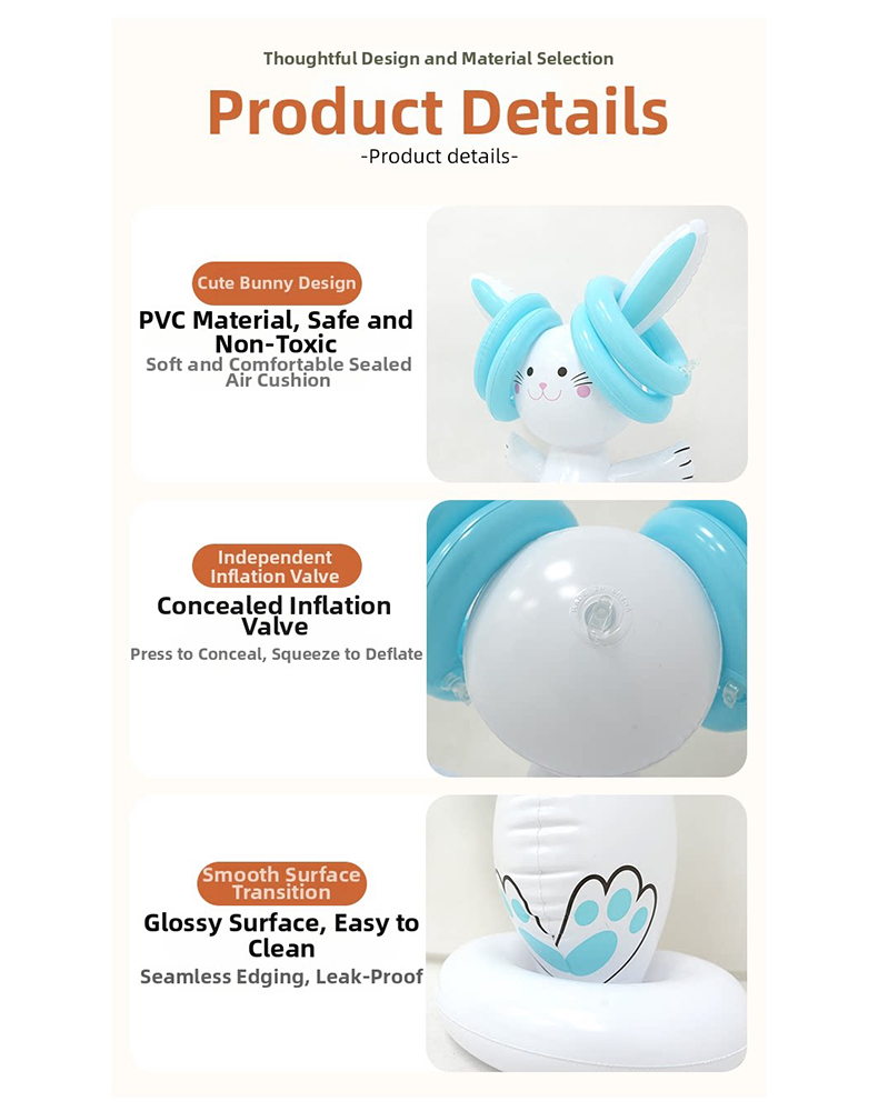 Easter Inflatable Bunny Ring T - огляд і ціна Kids Outdoor Toys