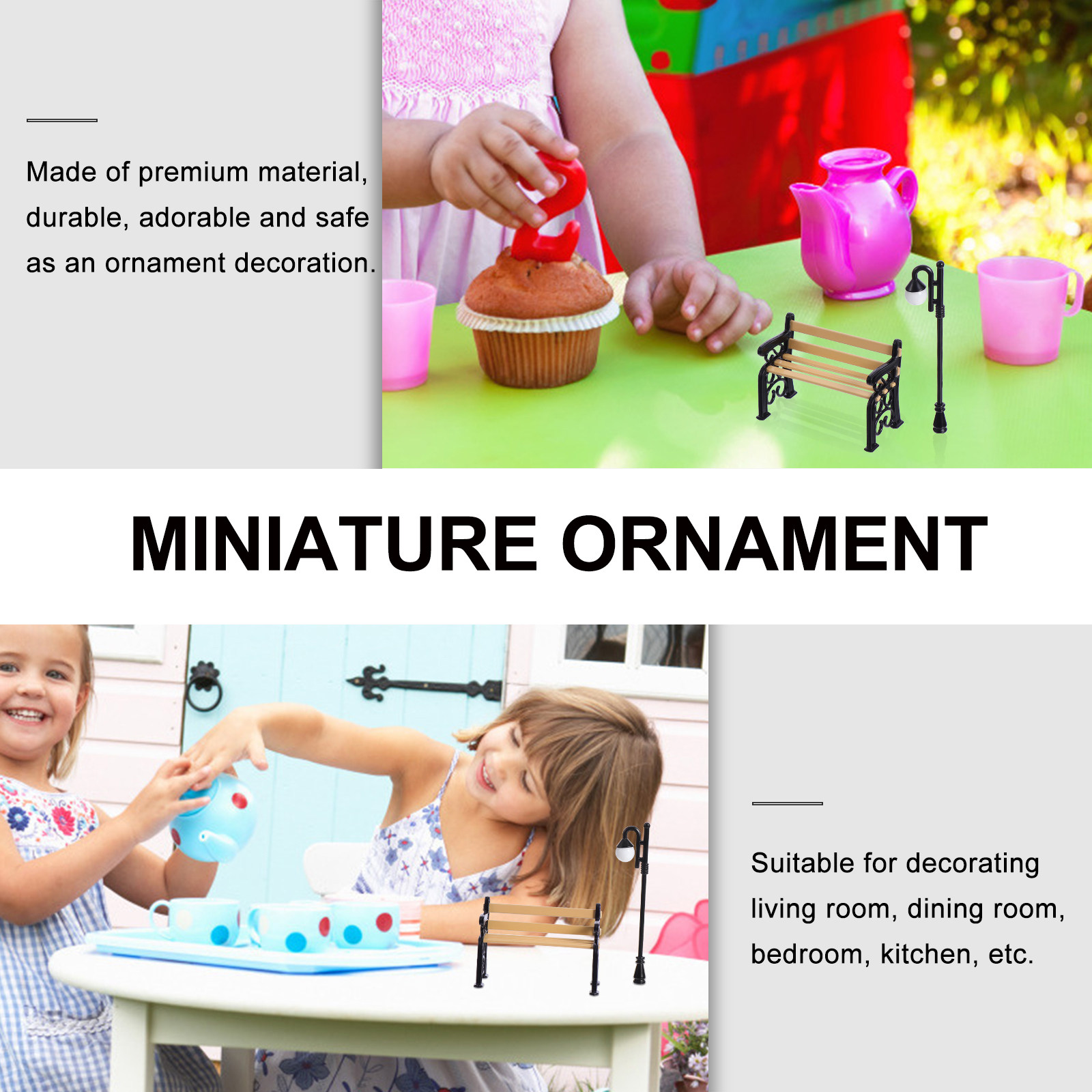 2Pcs Chair Resin Street Light  - огляд і ціна Kids Outdoor Chair Plastic