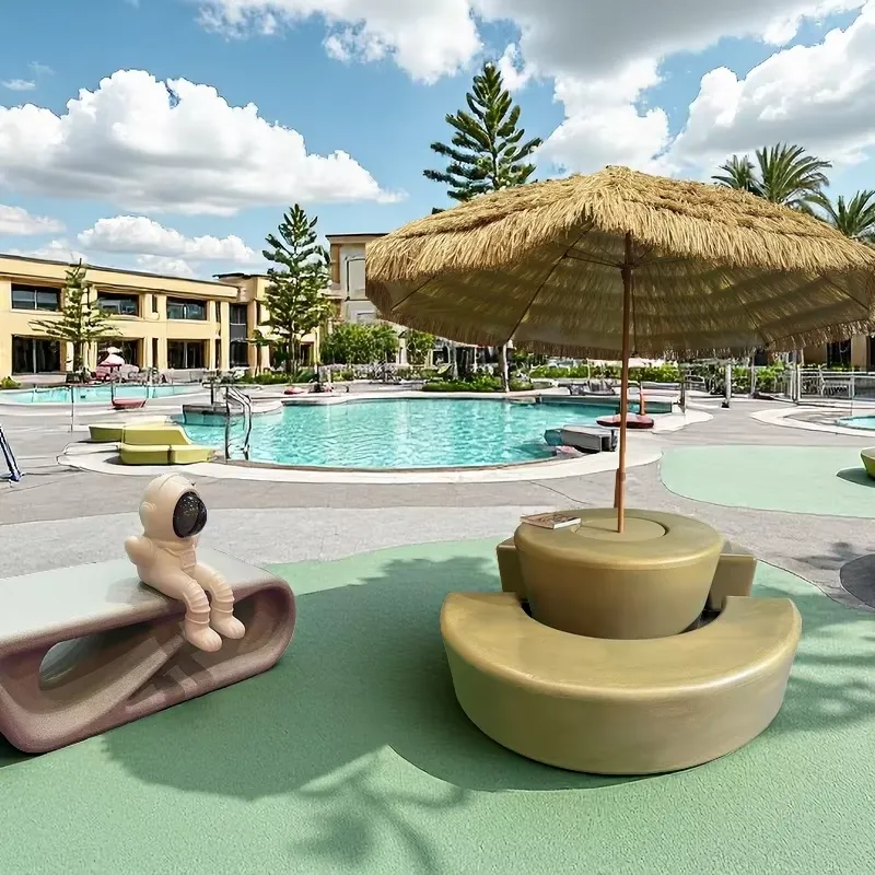 Modern Outdoor Round Table and - огляд і ціна Kids Outdoor Table With Umbrella