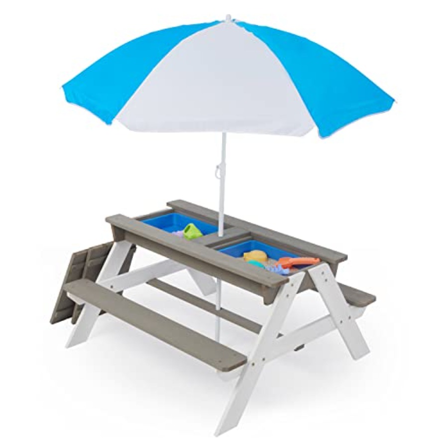 Outdoor backyard patio picnic  - огляд і ціна Kids Outdoor Table With Umbrella