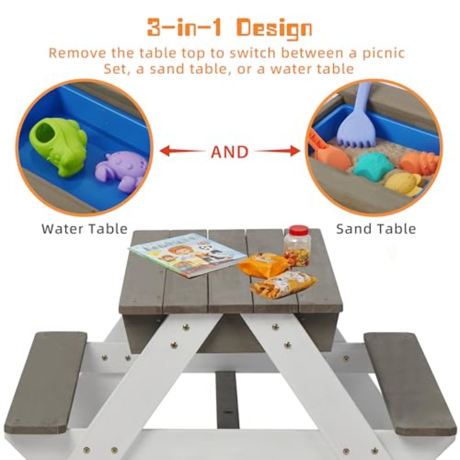 Outdoor backyard patio picnic  - огляд і ціна Kids Outdoor Table With Umbrella