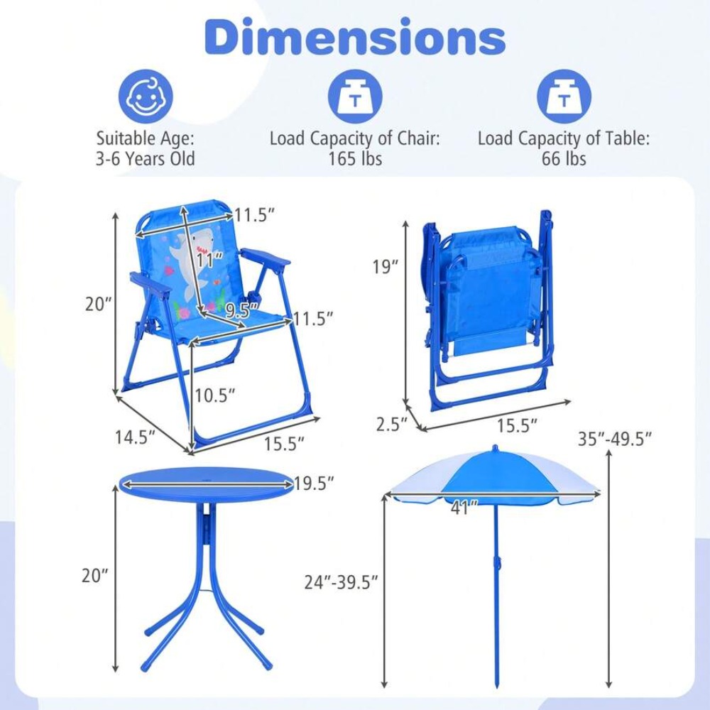 Childrens Picnic Table Outdoor - огляд і ціна Kids Outdoor Table With Umbrella